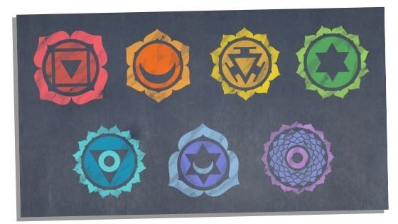 the seven chakra symbols