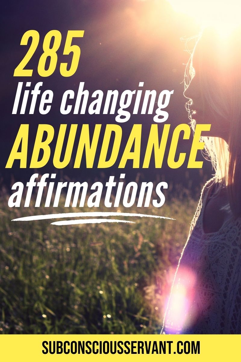 285 Affirmations On Abundance (With Sharable Images)