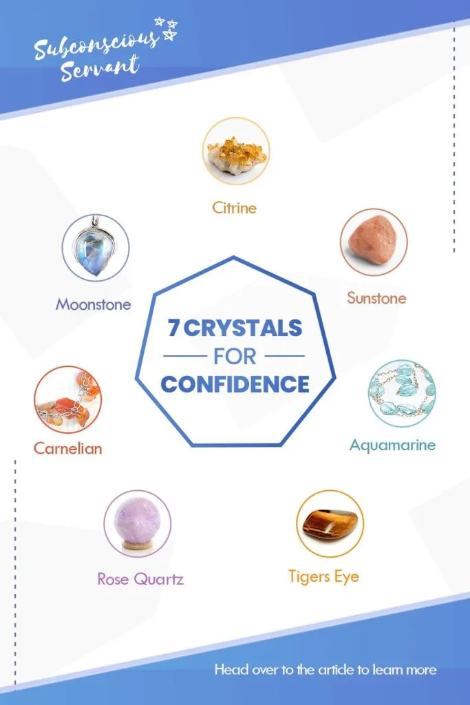 crystals for confidence infographic 
