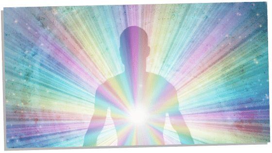 multiple aura colors around a person