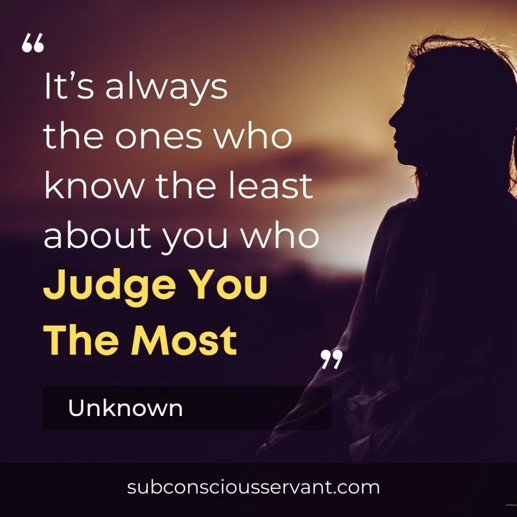 Quote about judging people without knowing them