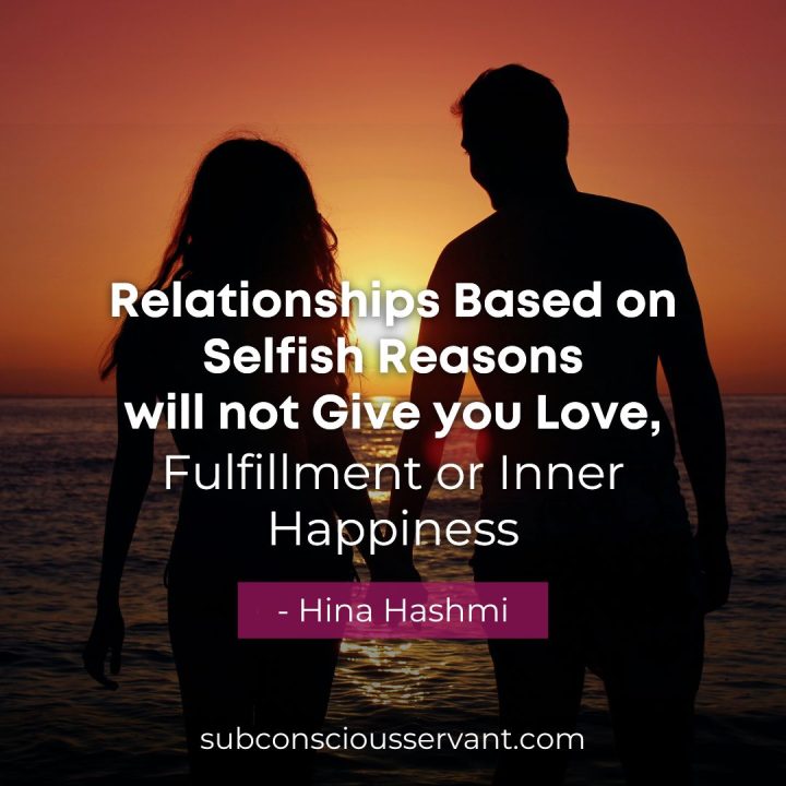 Quotes about selfish love