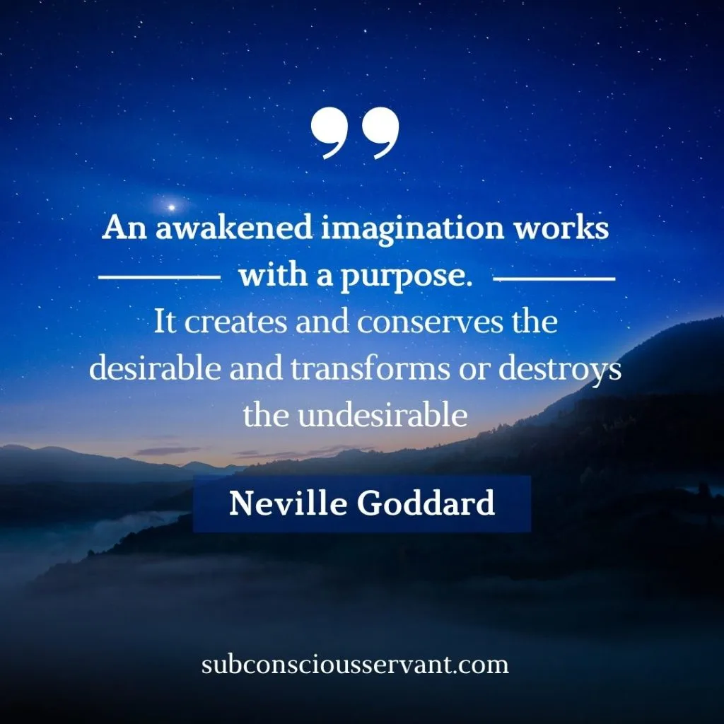 Neville Goddard quote on wealth
