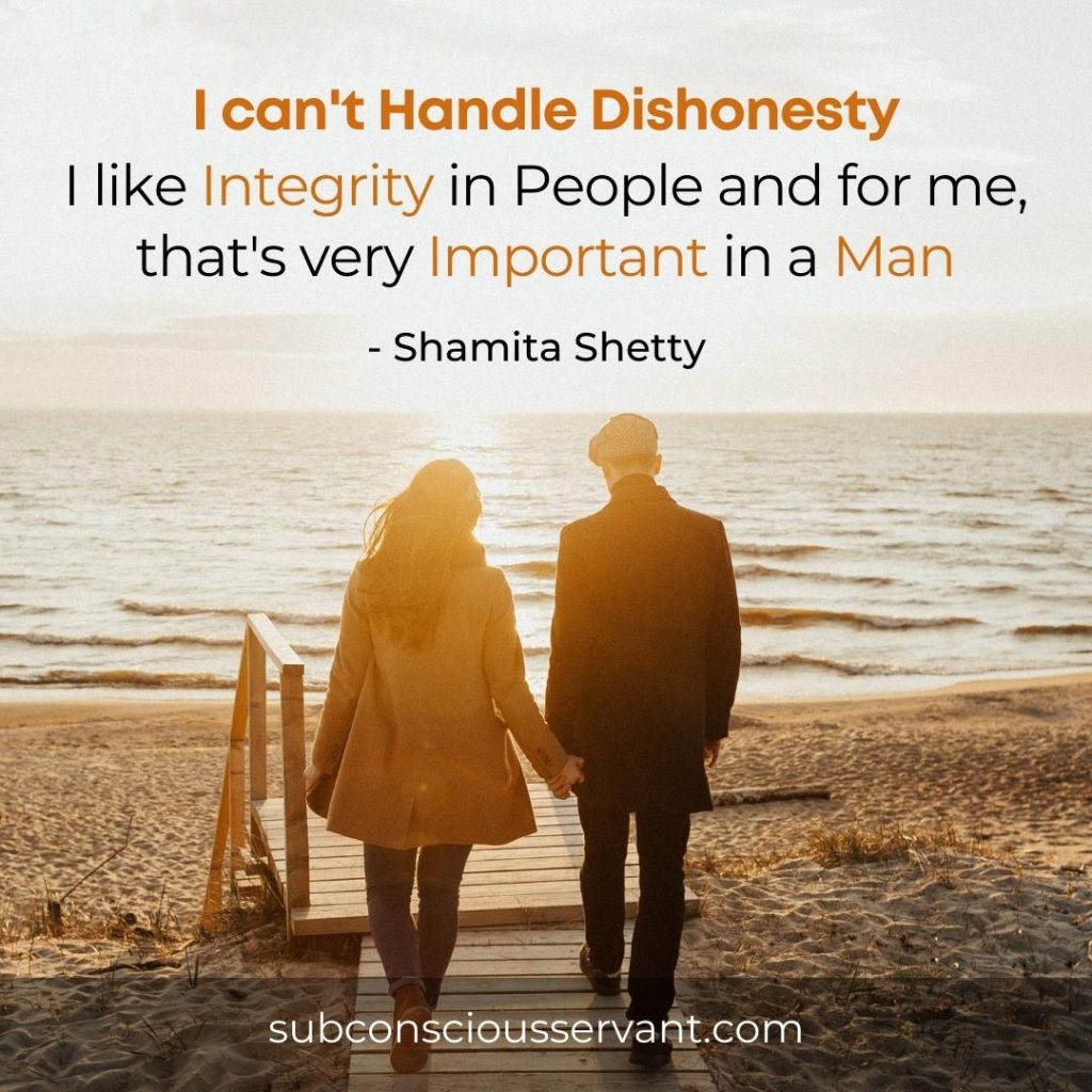 Quote about dishonest partners