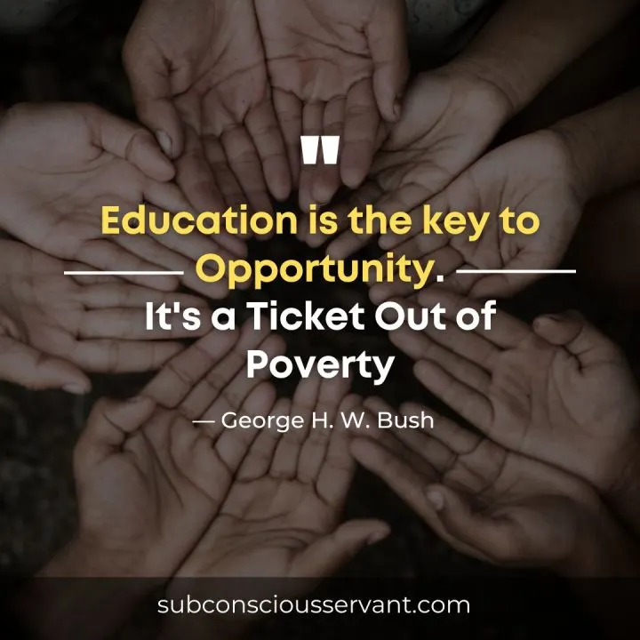 Famous quotes about poverty & education