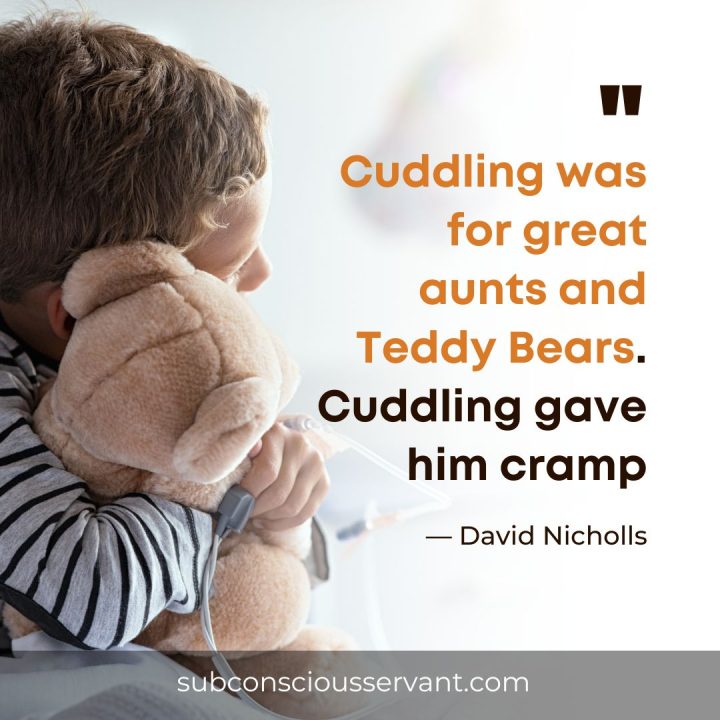 Dave Attell funny quote about cuddling 