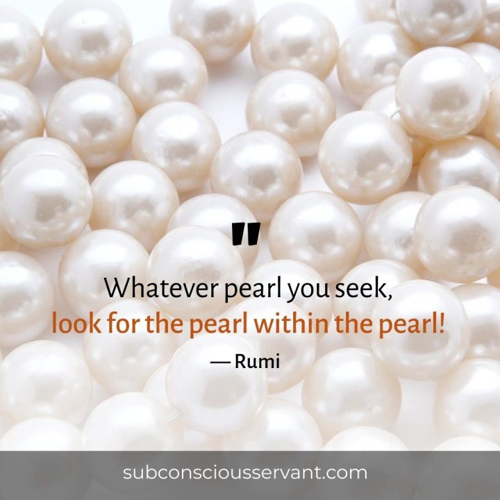 Inspirational pearl quote