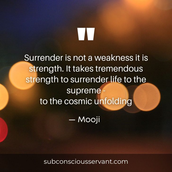 Image of Mooji Quotes About Surrendering