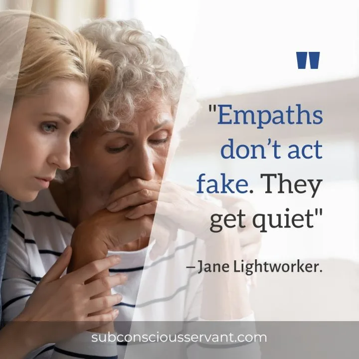 Image of Being an Empath Quote