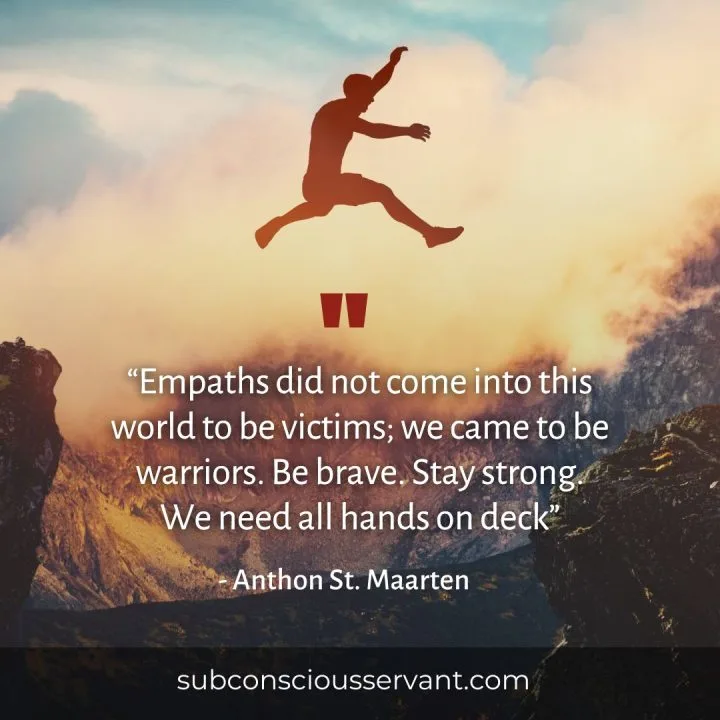 Image of Empowered Empath Quote
