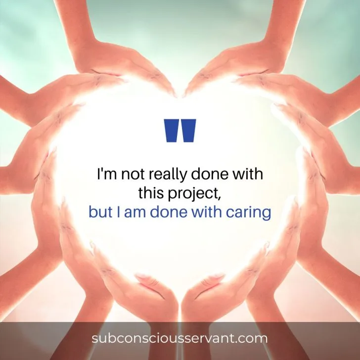 Image of I'm Done Quote About Work