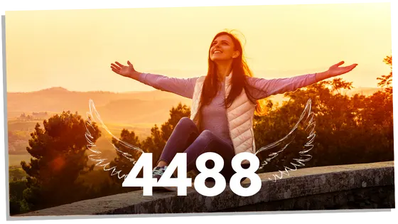 Image of woman spreading arm with 4488