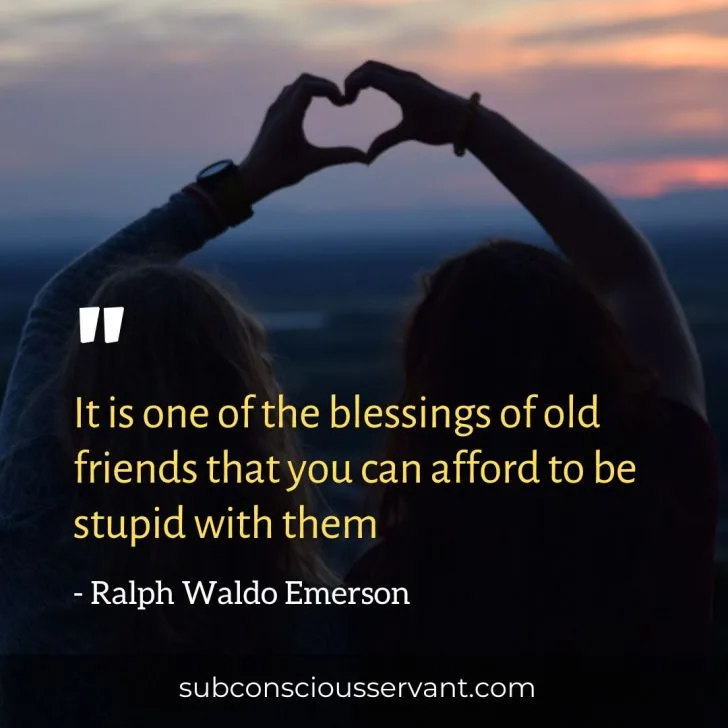 Image of Ralph Waldo Emerson quotes on friendship