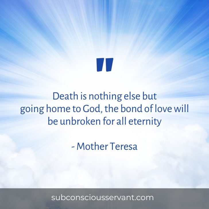 Image of religious life after death quote