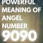 Pinterest pin of angel number 9090